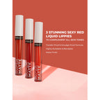 Makeup Revolution Relove Supermatte Liquid Lip Set - Heat | Grocsy