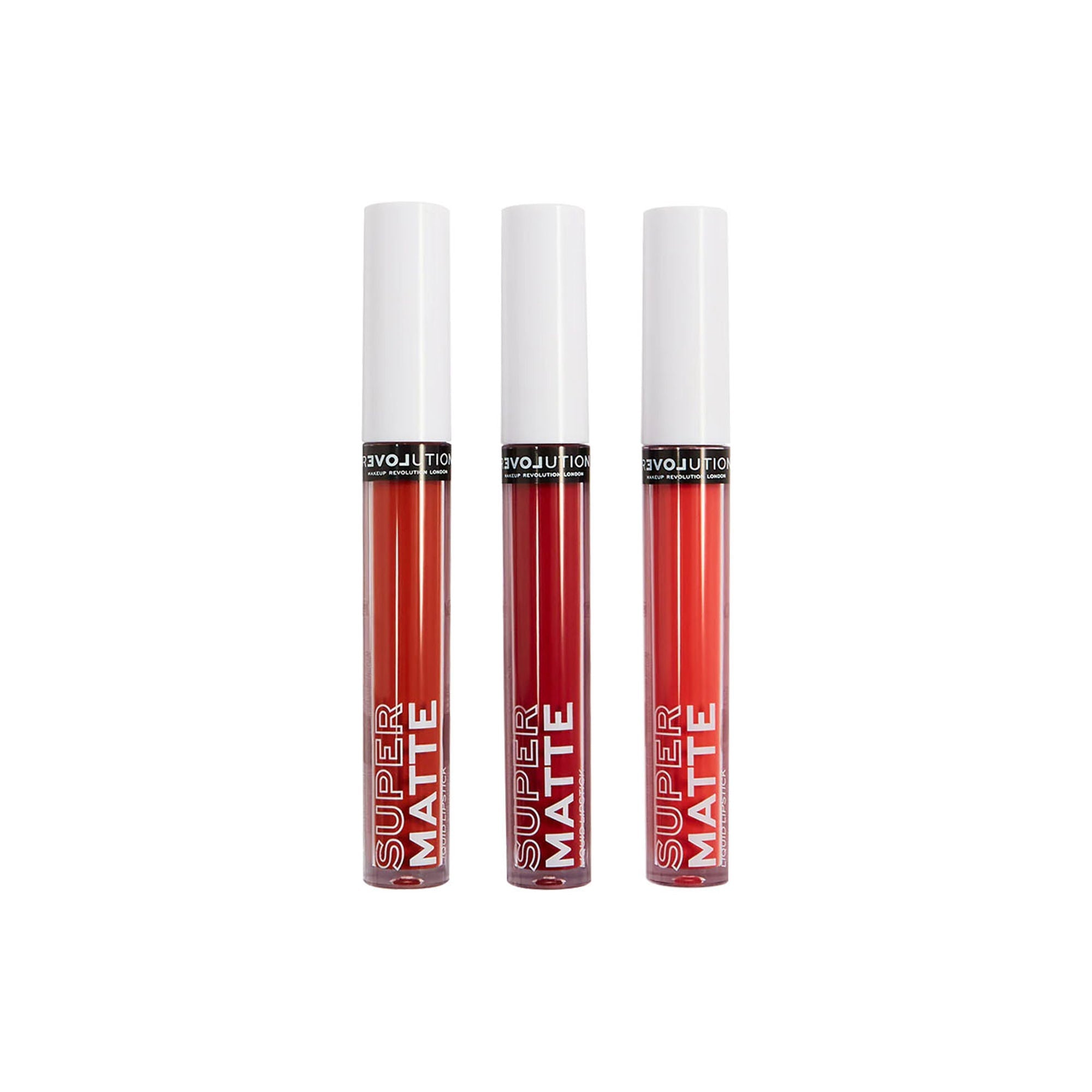 Makeup Revolution Relove Supermatte Liquid Lip Set - Heat | Grocsy