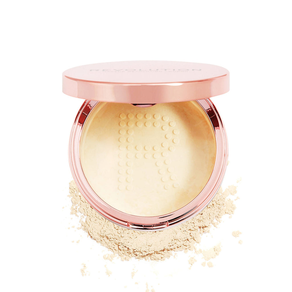 Makeup Revolution Conceal & Fix Setting Powder - Light Yellow | Grocsy