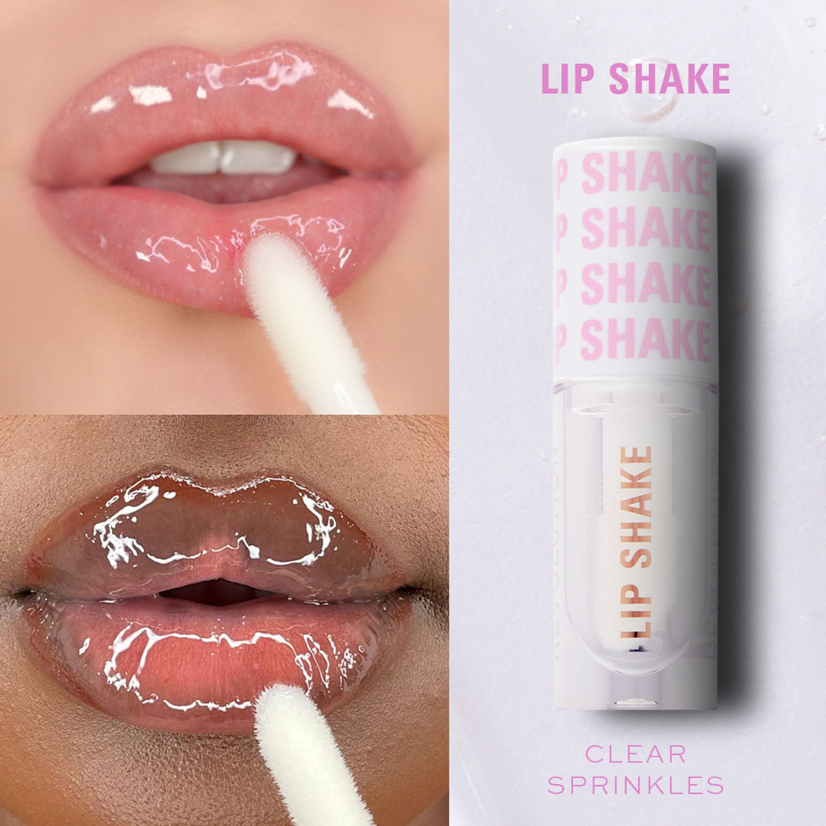Makeup Revolution Lip Shake - Clear Sprinkles | Grocsy