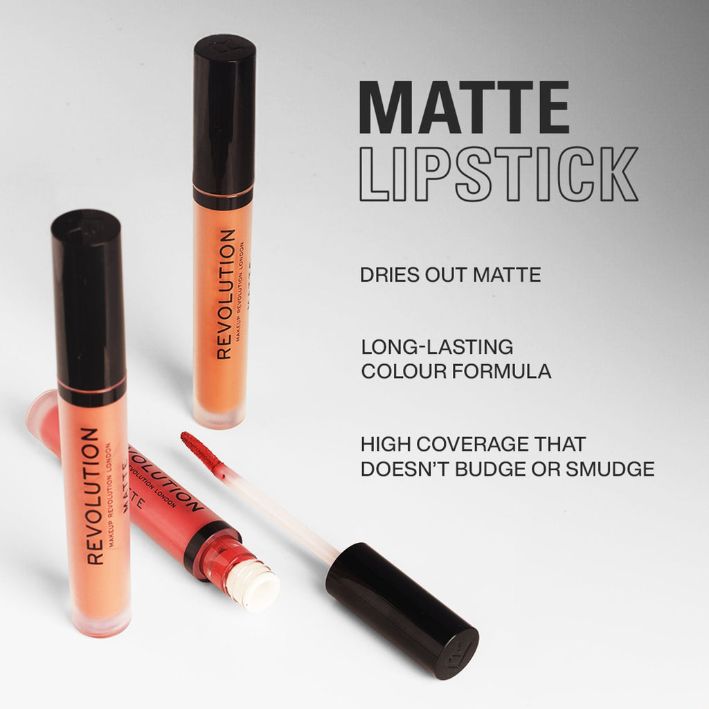 Makeup Revolution White Wedding Matte Lipstick - 114 Matte | Grocsy