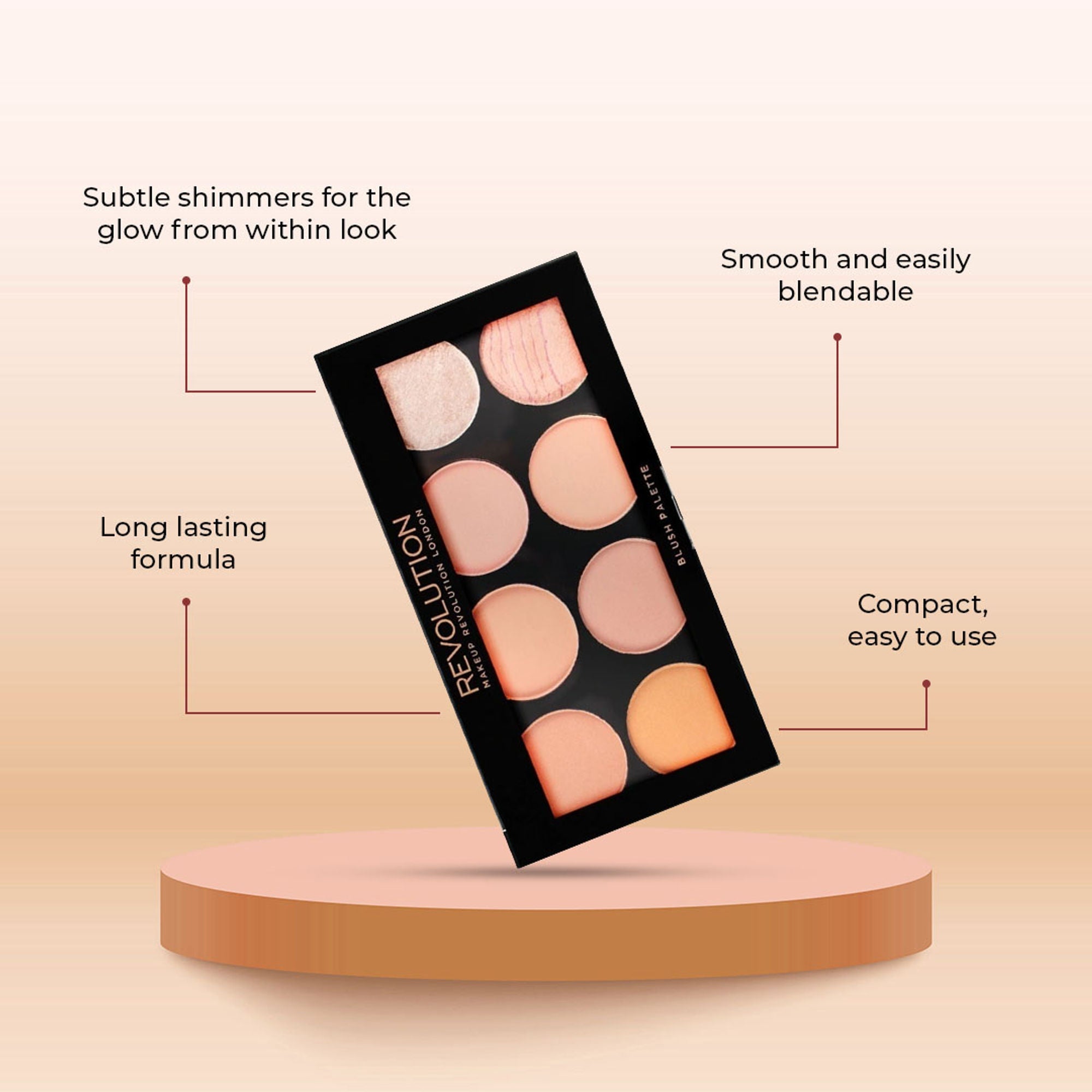 Makeup Revolution Ultra Blush and Contour Palette - Hot Spice | Grocsy