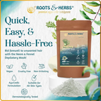Roots and Herbs Neem and Fennel Depilatory Ubtan for Hair Removal | Grocsy