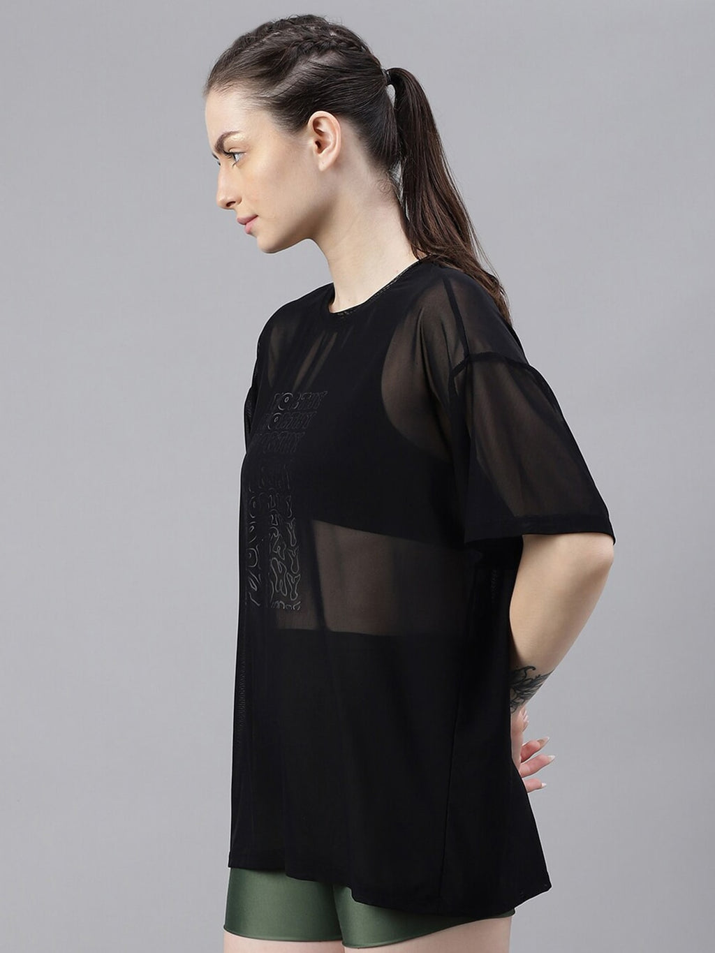 MKH Typography Printed Dri FIT Relaxed Fit Sports T-shirt | Grocsy