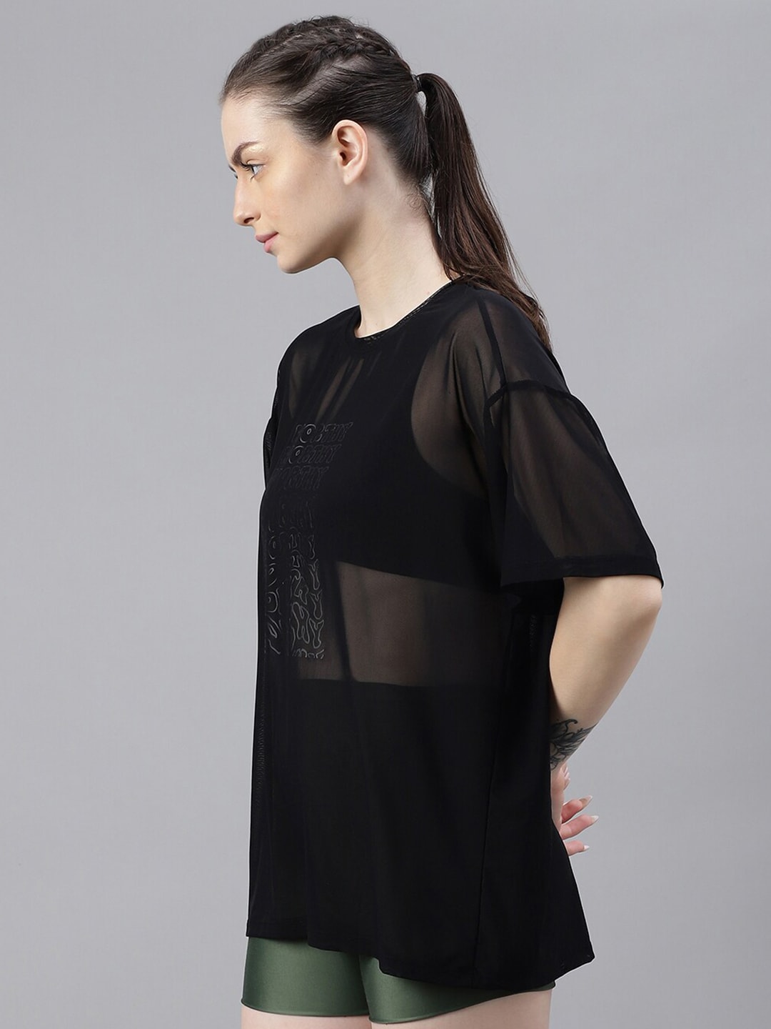 MKH Typography Printed Dri FIT Relaxed Fit Sports T-shirt | Grocsy