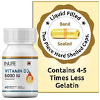 Inlife Vitamin D3 5000 IU Capsules With Gelatin | Grocsy