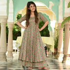 PartyWear Designer Light Sea Green Pure Maslin Palazzo Suit - Anbazaar | Grocsy