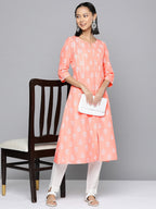 HERE&NOW Ethnic Motifs Printed A-Line Kurta | Grocsy