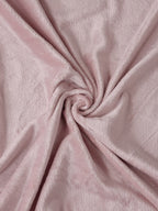 KLOTTHE Pink Woolen 300TC King Bedsheet Fitted Bedsheet With 2 Pillow Covers | Grocsy