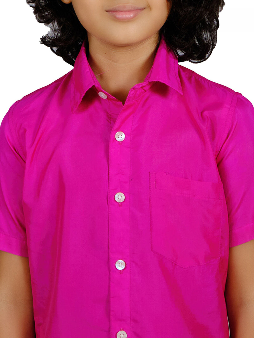 Sethukrishna Boys Pink Shirt With Dhoti | Grocsy