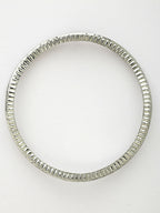NVR Women's Set of 2 Silver-Plated American Diamond Studded Bangles | Grocsy