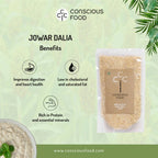 Conscious Food Organic Split Sorghum (Jowar Dalia) | Grocsy