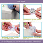 Safe-O-Kid Smiley Shaped, Compact Corner Safety For Sharp Corners | Grocsy