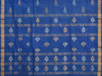 Dark Blue Uppada Cotton Handloom Saree with Assorted Buta Pallu Design - Global Threads | Grocsy