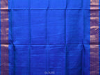 Dark Blue Uppada Silk Handloom Saree with Body Buta and Checks Design - Global Threads | Grocsy