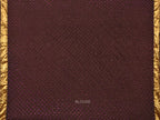 Dark Brown Bandhani Kanchipuram Silk Handloom Saree with Mango Pallu Design - Global Threads | Grocsy