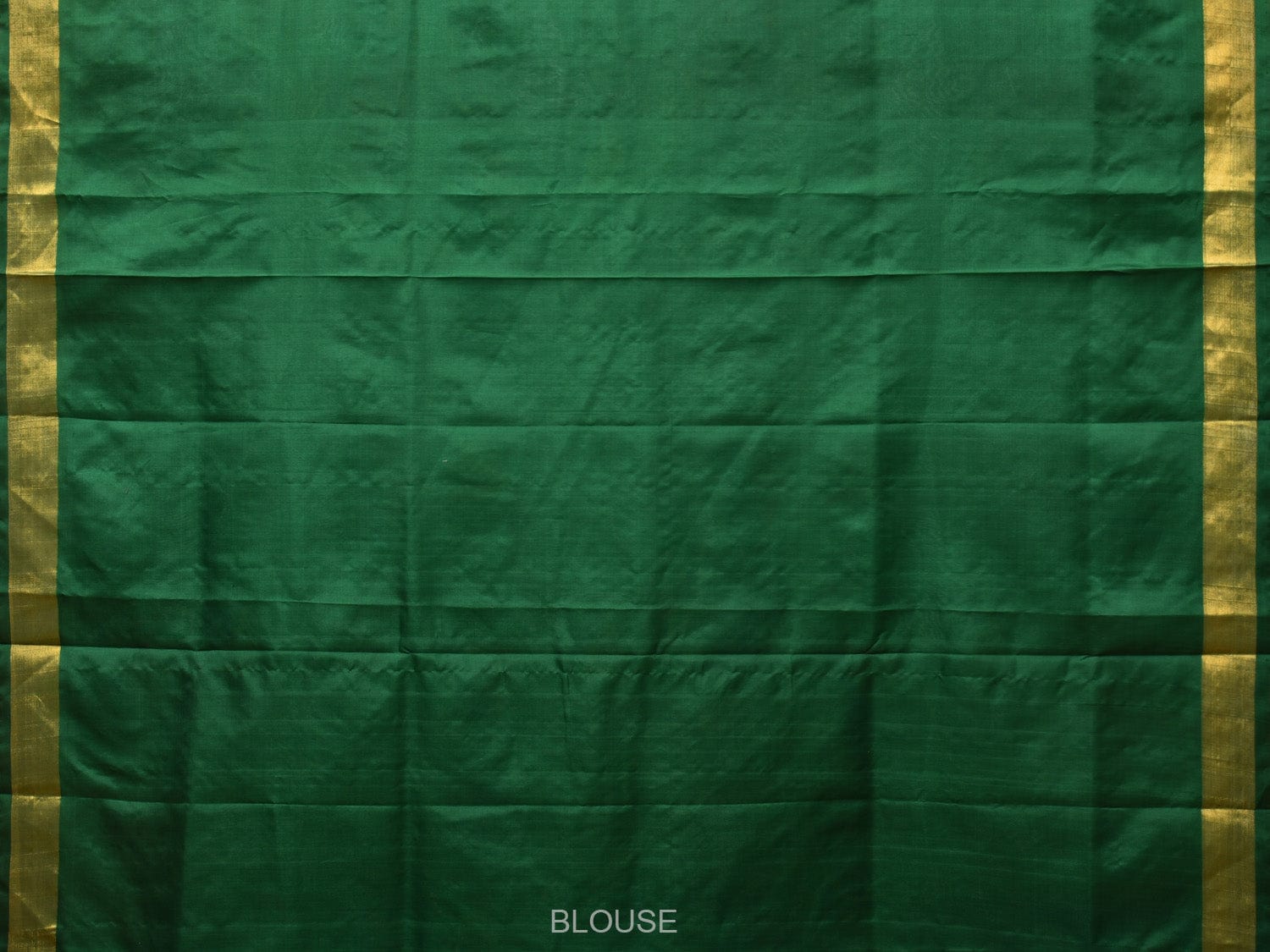 Dark Green Uppada Silk Handloom Saree with All Over Lotus and Birds Design - Global Threads | Grocsy
