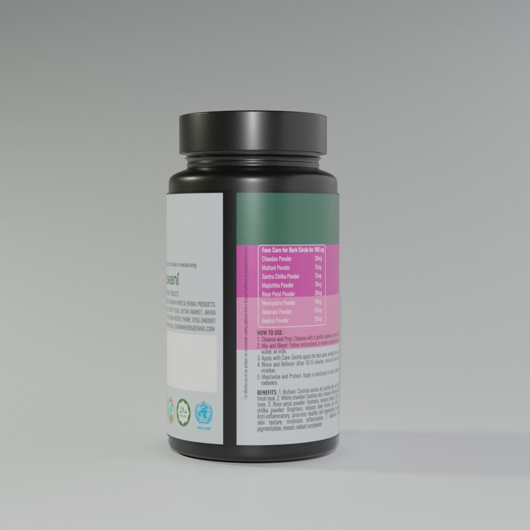 Tejaswani Herbs and Herbal Products Face Care for Dark Circle Powder | Grocsy