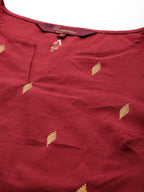 Sangria Geometric Printed Kurta | Grocsy