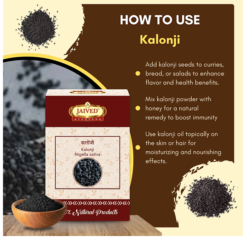 Jaived Ayurveda Kalonji Seeds | Grocsy