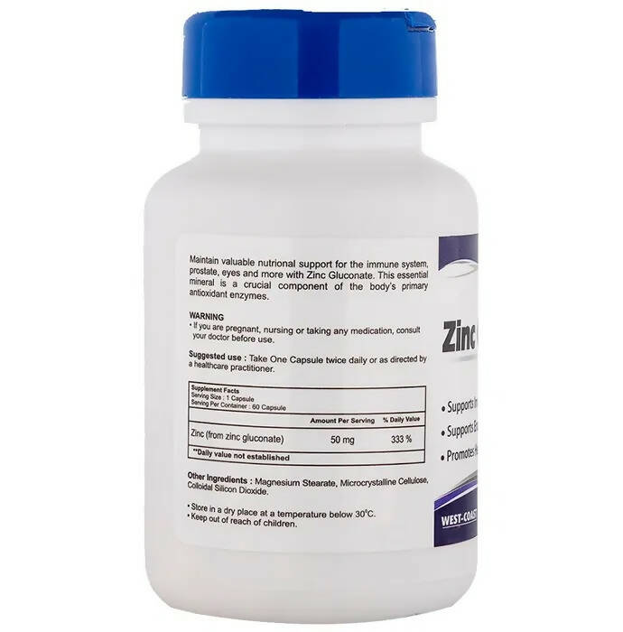 Healthvit Zinc Gluconate Capsules | Grocsy