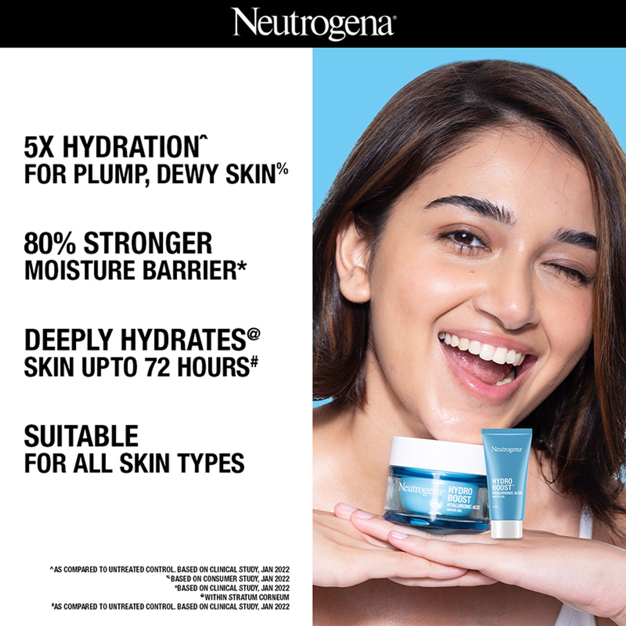 Neutrogena Monsoon Bestseller Duo - Oil-Free Acne Wash + Face Moisturizer For Supercharged Hydration | Grocsy