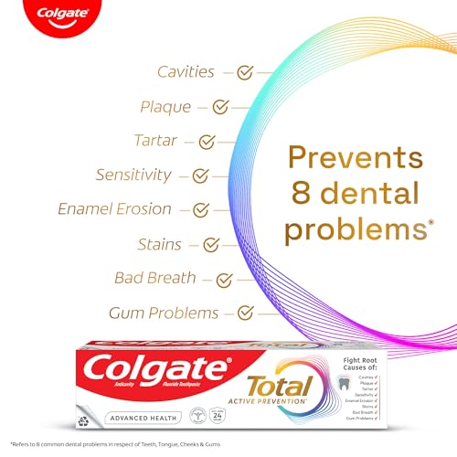 Colgate Total Advanced Health Antibacterial Toothpaste 80gm, Toothpaste | Grocsy