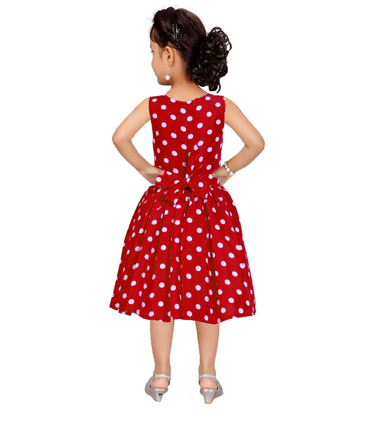 Asmaani Kids Party Wear Stylish Dresses, Perfect for Parties, Functions & Vacations - Red | Grocsy