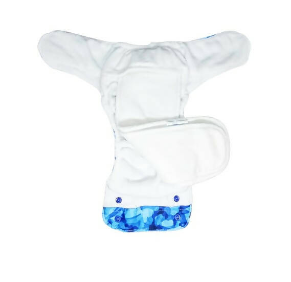 Kindermum Nano Aio Cloth Diaper With 2 Organic Cloth Inserts- Aqua For Kids | Grocsy