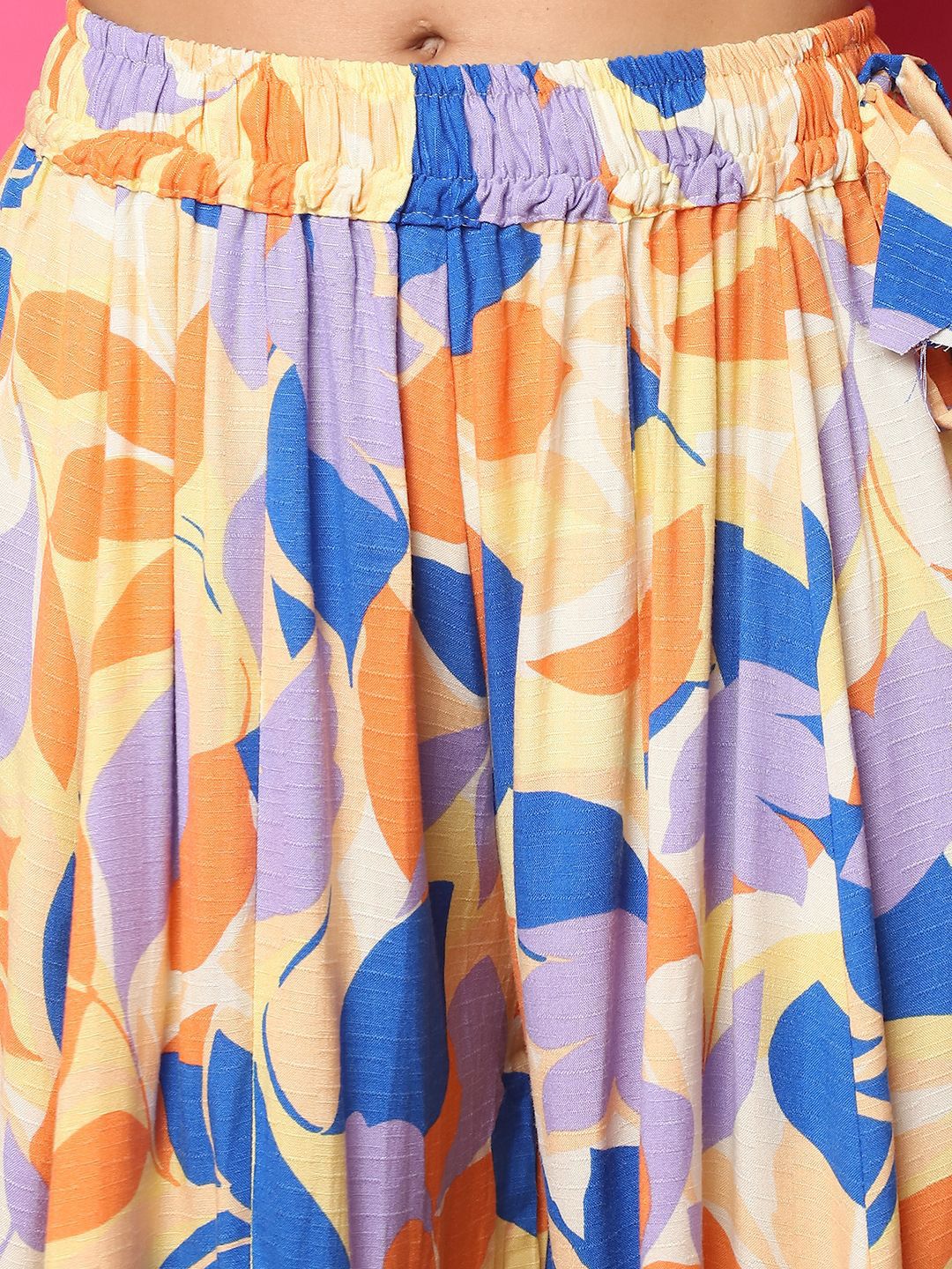 TAG 7 Women Floral Printed Flared Palazzos | Grocsy