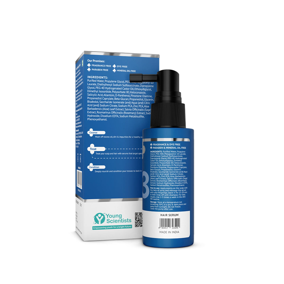 The Derma Co Triple Actives Anti-Dandruff Scalp Serum | Grocsy