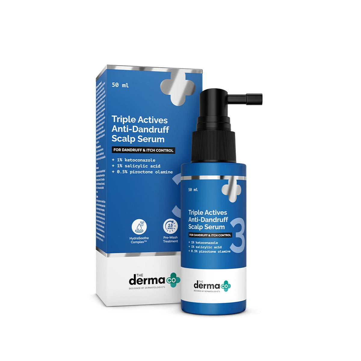 The Derma Co Triple Actives Anti-Dandruff Scalp Serum | Grocsy