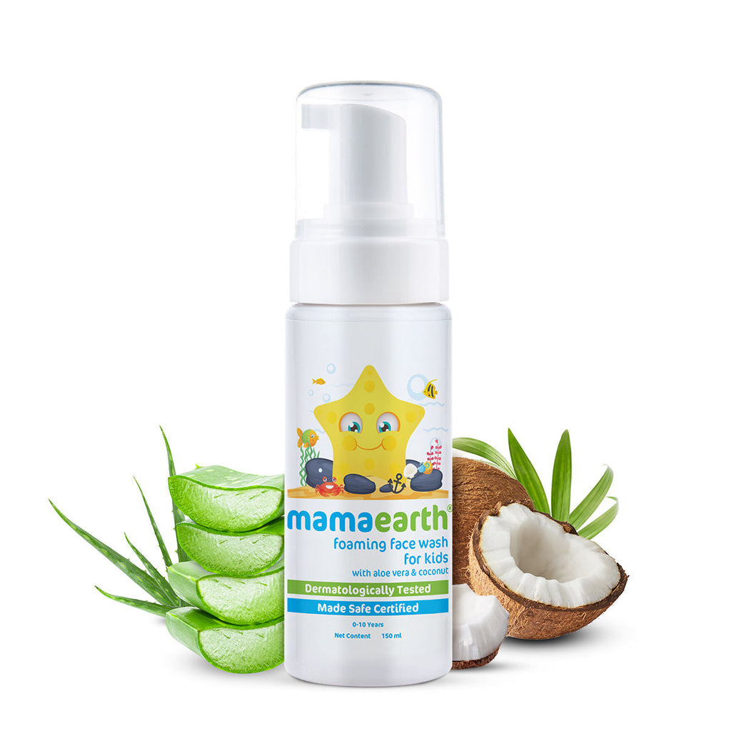 Mamaearth Foaming Baby Face Wash For Deeply Cleanses, Soothes Skin & Tear-Free Formula | Grocsy
