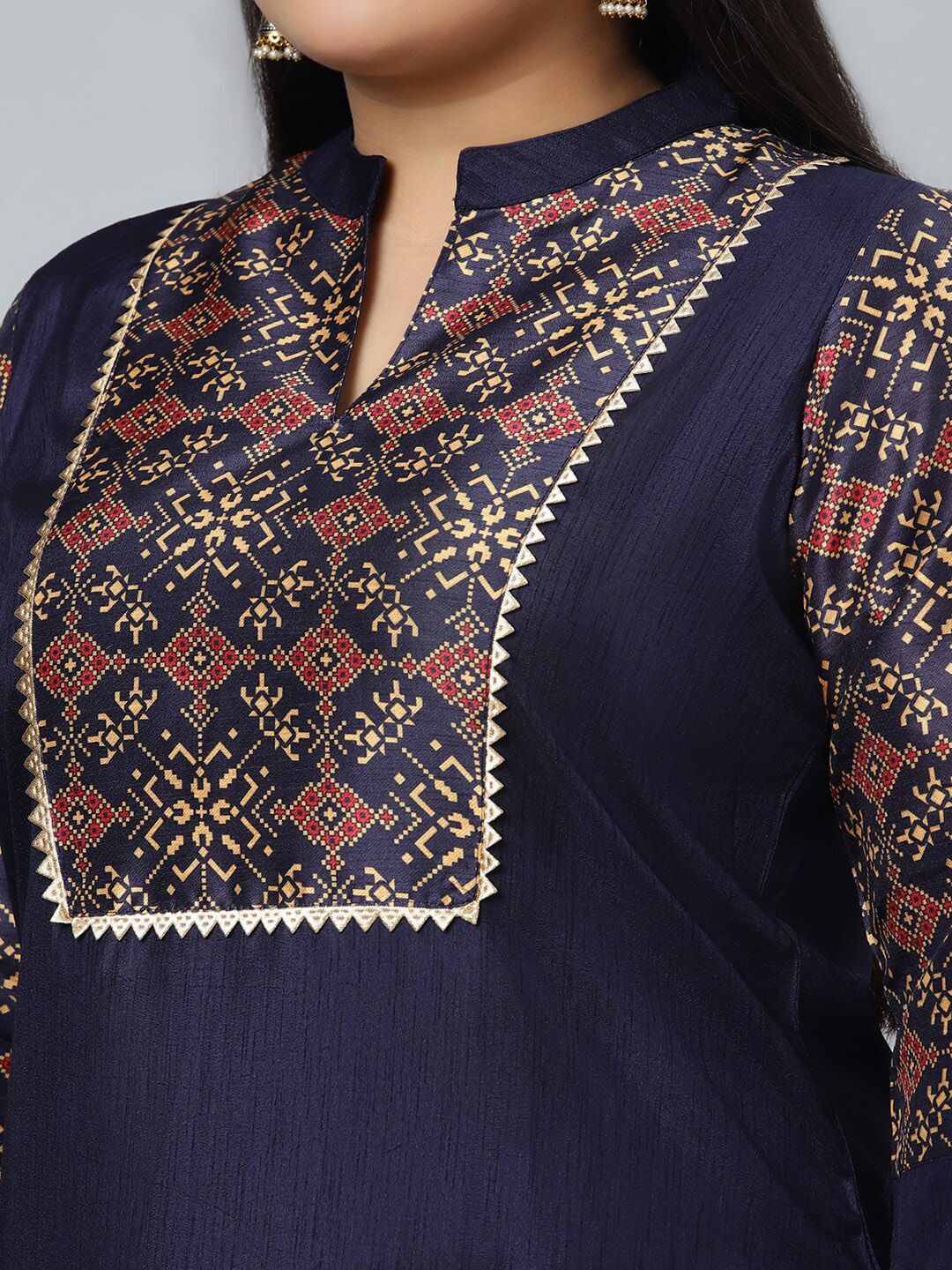 Sztori Ethnic Motifs Printed Straight Kurta with Pant | Grocsy