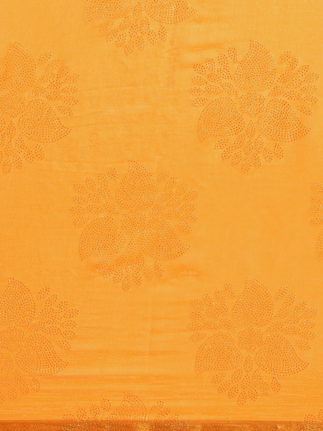 Saree Mall Mustard Yellow & Gold Printed Saree | Grocsy