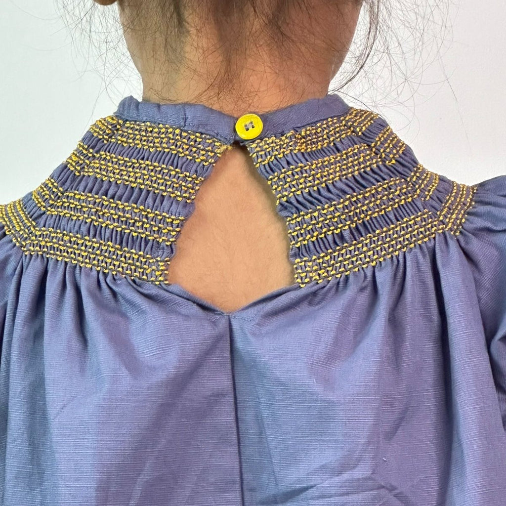 ArthLife Indigo Smocked Dress | Grocsy