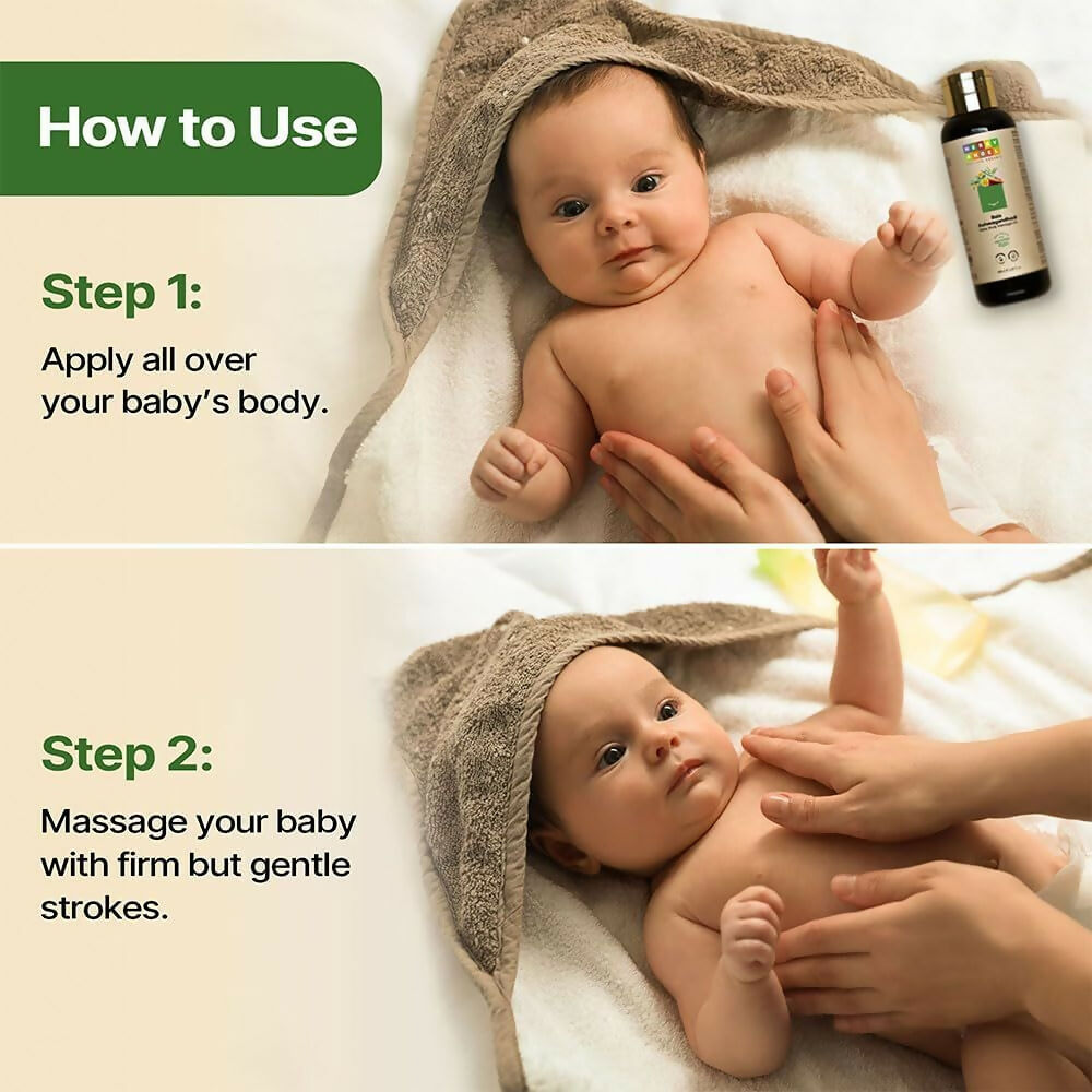 Herby Angel Bala Ashwagandhadi Body Massage Oil for Baby | Grocsy