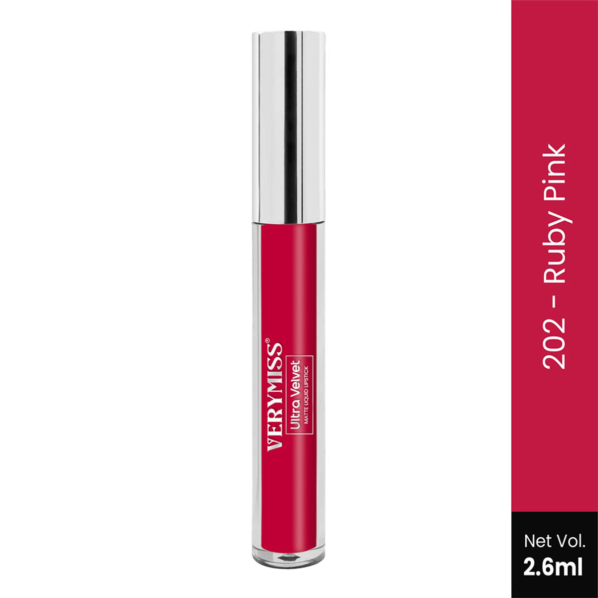 VERYMISS Ultra Velvet Matte Liquid Lipstick - 202 Ruby Pink | Grocsy