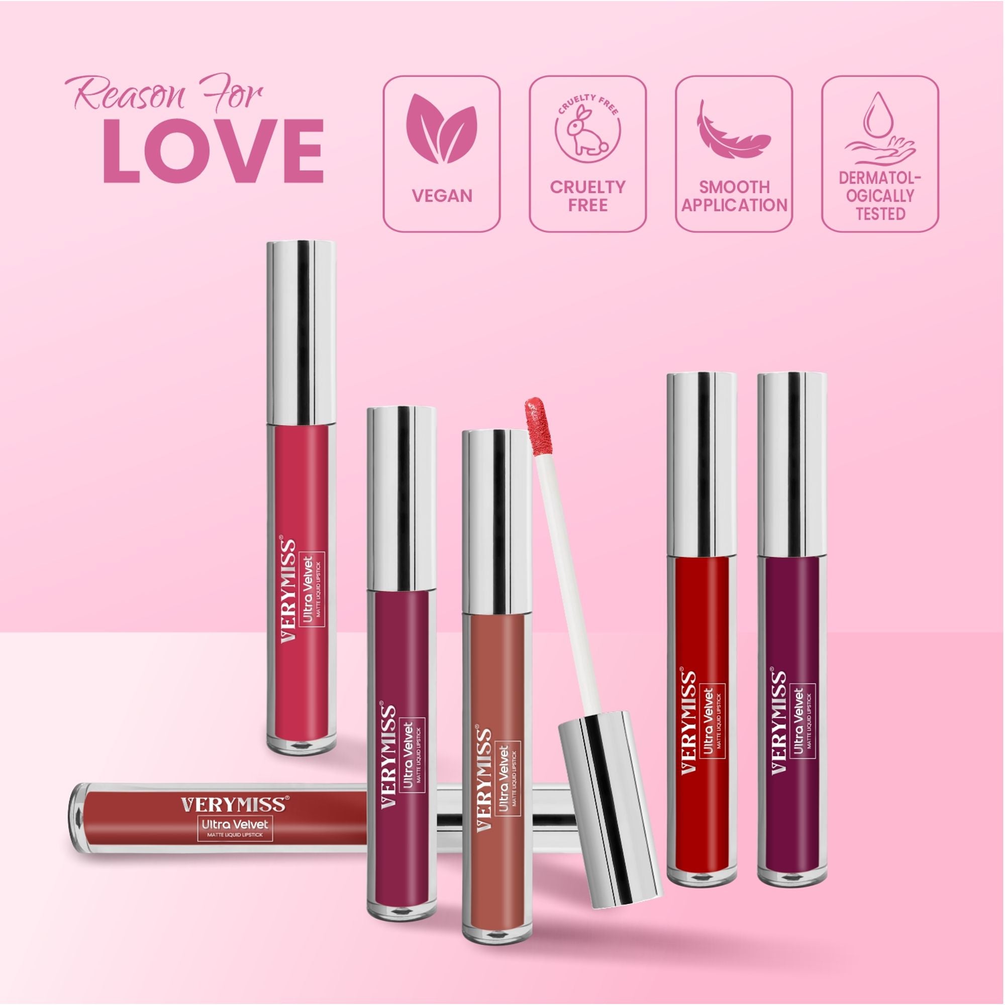 VERYMISS Ultra Velvet Matte Liquid Lipstick - 212 Fire Brick | Grocsy