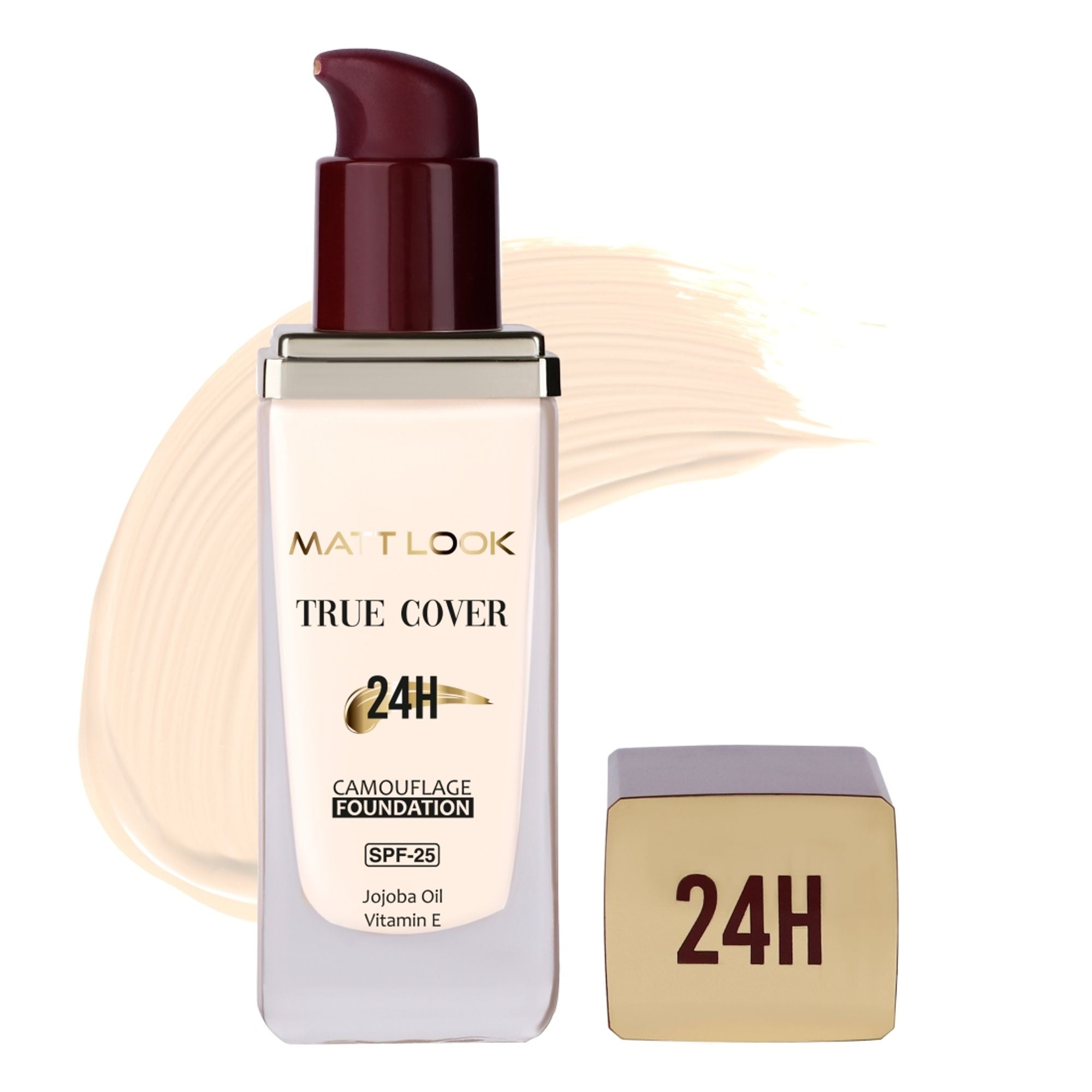 Matt Look True Cover Camouflage 24Hrs Long Stay Foundation - Rose Beige | Grocsy