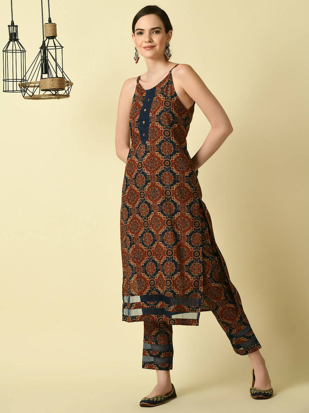 Myshka Women's Multi Straight Printed Kurta | Grocsy