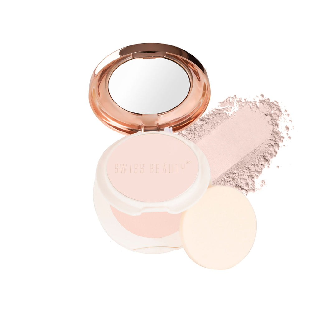 Swiss Beauty Oil Control Compact Powder - 02 Light Medium | Grocsy