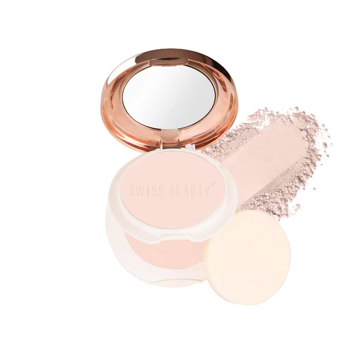 Swiss Beauty Oil Control Compact Powder - 02 Light Medium | Grocsy