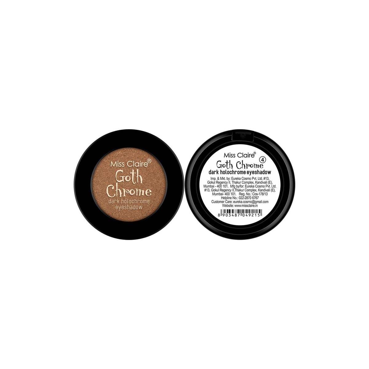 Miss Claire Goth Chrome Eyeshadow - 4 | Grocsy
