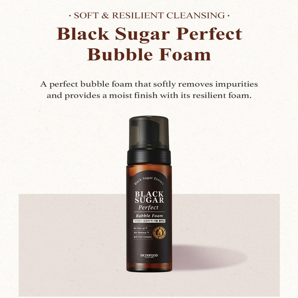 Skinfood Black Sugar Perfect Bubble Foam | Grocsy