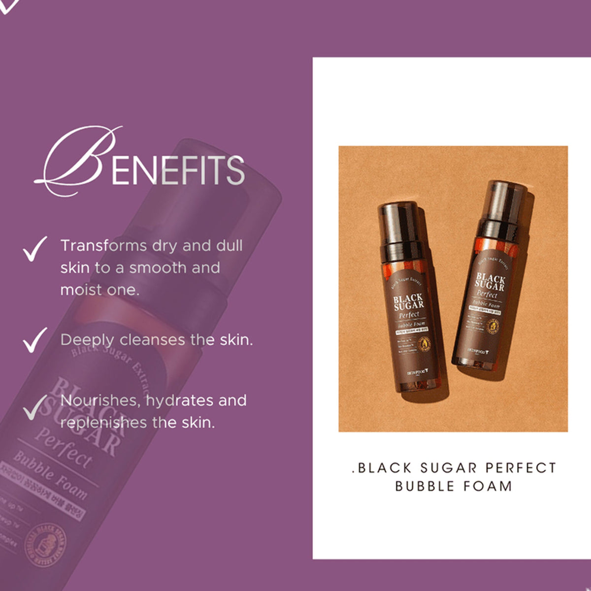 Skinfood Black Sugar Perfect Bubble Foam | Grocsy