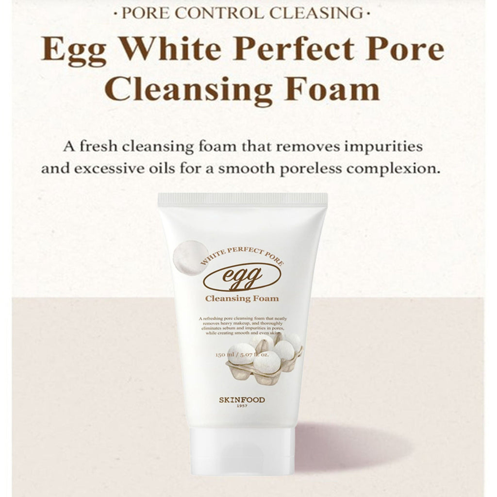 Skinfood Egg White Perfect Pore Cleansing Foam | Grocsy