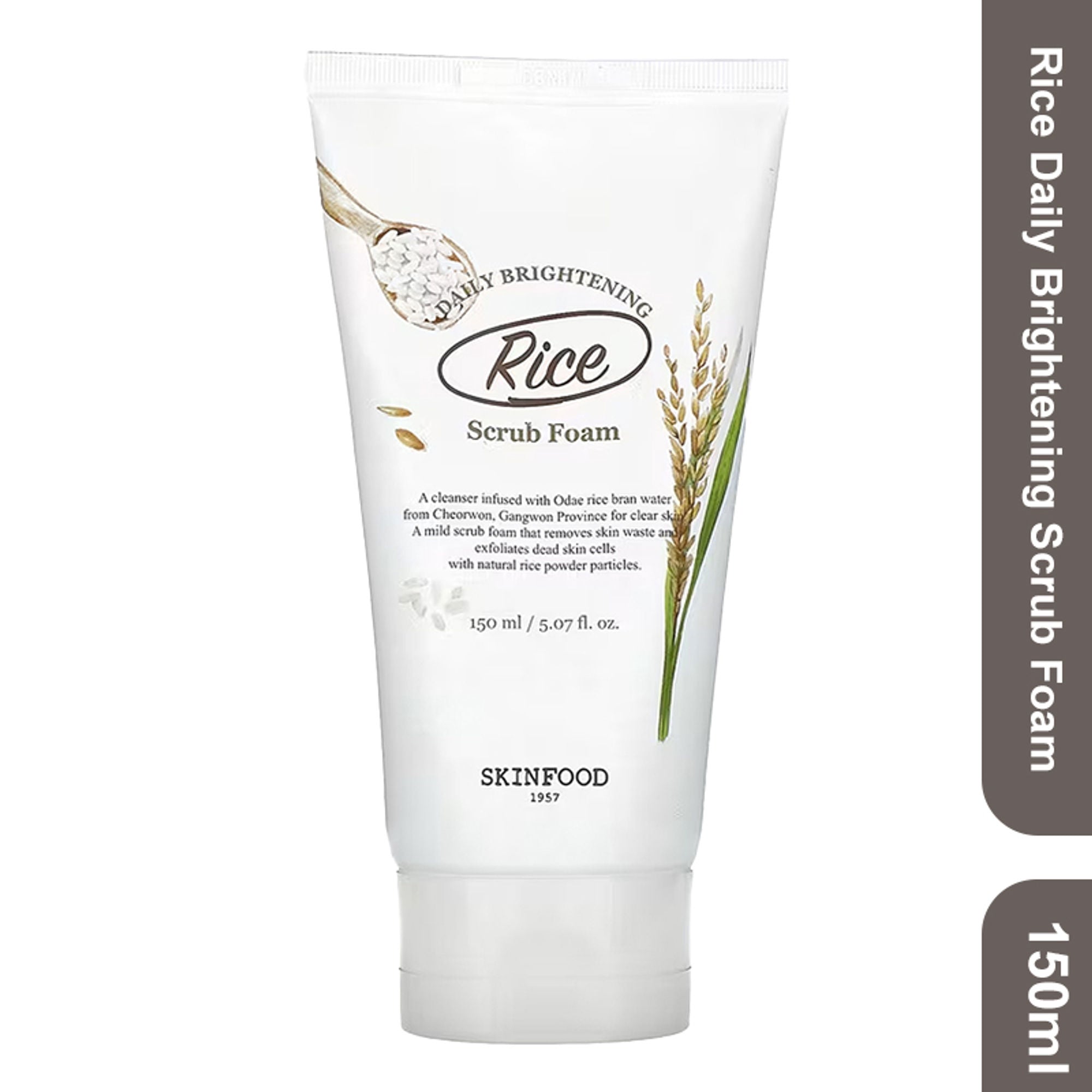 Skinfood Rice Daily Brightening Scrub Foam | Grocsy