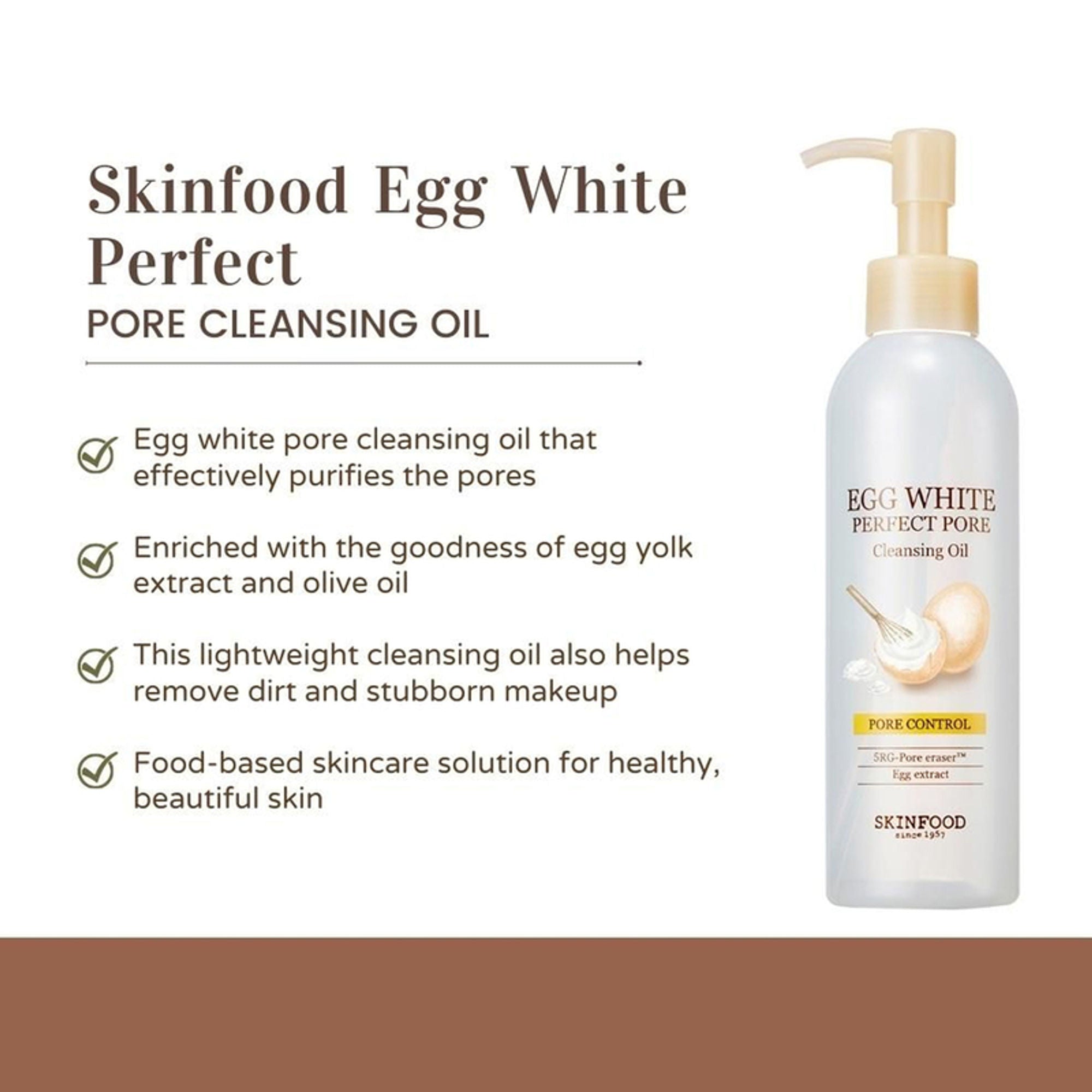 Skinfood Egg White Perfect Pore Cleansing Oil | Grocsy