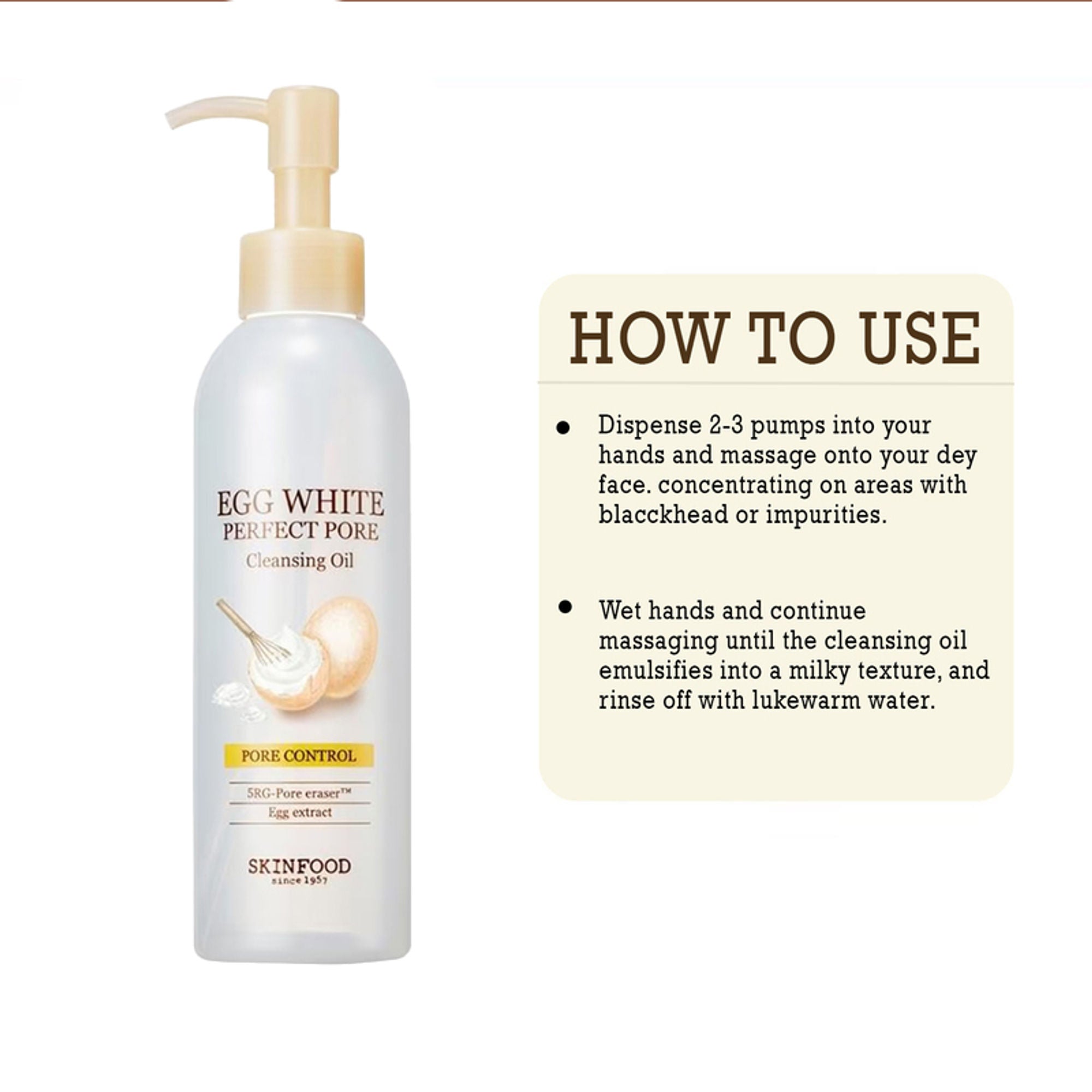 Skinfood Egg White Perfect Pore Cleansing Oil | Grocsy